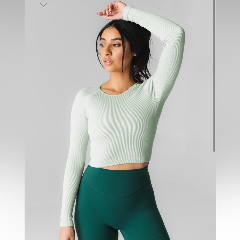 Balance/Vitality Synergy Open Back Long Sleeve—Mint